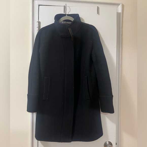 JCREW Black Cocoon Coat - Picture 5 of 7